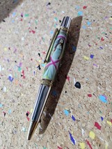 Breast Cancer Awareness Angel Label Cast Pen with Chrome and Gold Accent... - $44.99