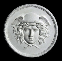 Hellenistic and Roman Hermes Mercury sculpture plaque (white finish) - £15.81 GBP