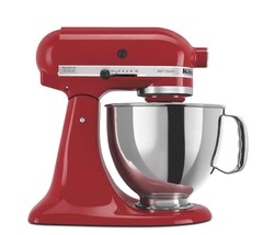 KitchenAid Artisan 5 Qt. 10-Speed Empire Red Stand Mixer with Flat Beater New - £196.65 GBP
