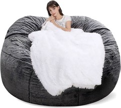 Fafad Bean Bag Chairs, 6Ft Big Bean Bag Cover Comfy Bean Bag Bed (No Filler, - £87.08 GBP