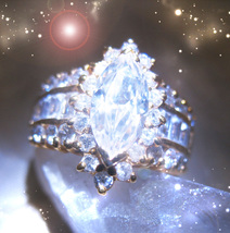 HAUNTED ANTIQUE RING SYNERGY CRYSTAL ASCENSION HIGHEST LIGHT COLLECT MAGICK  image 2