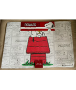 NEW 4pk Peanuts Snoopy &amp; Woodstock On Doghouse 19&quot;x13&quot; Placemats Easy Care - £17.20 GBP