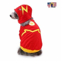Flash Pattern Dog Cat Pet Costume Dress Clothes Outfit Halloween Cosplay - Small - £8.89 GBP
