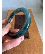 54.8 mm Genuine Burmese Grade A Blue and Green Jadeite Bangle Bracelet 翡... - $10,274.38 CAD