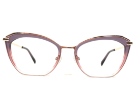 OGI Eyeglasses Frames PIECE OF PIE/196 Clear Pink Purple Fade Cat Eye 53-17-140 - £95.50 GBP