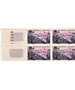 MARTINIQUE STAMP - LE MONT PELE 1955 FRANCE ( Block of 4 Stamps) - $3.40