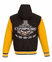 Stanley Cup Champions PIttsburgh Penguins  Poly Twill Reversible Jacket New - £94.08 GBP