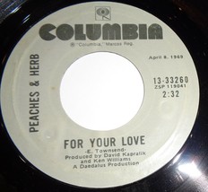 Peaches &amp; Herb 45 RPM Record - For Your Love / Close Your Eyes A11 - £3.16 GBP