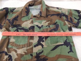 2 Qt H/C Temp Battle Dress Woodland Bdu Jacket Blouse Coat Specific Defect Med. - £21.30 GBP
