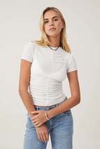 Hazel Rouched Front Short Sleeve Top - $11.99