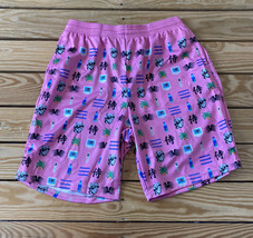 vapor 95 NWOT Men’s Funky Patterned Athletic shorts size 30 pink C6 - £20.27 GBP