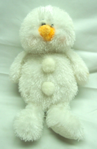 GANZ Webkinz CUTE WHITE FUZZY SNOWMAN 10&quot; Plush Stuffed Animal Toy - $14.85