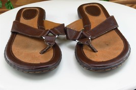 Born concept Sz 6 M Brown Flip Flop Synthetic Women Sandals - £15.78 GBP