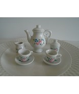 Miniture Decorative Beautiful Pink Rose Tea Set.Great Condition. Gorgeou... - $20.50 CAD