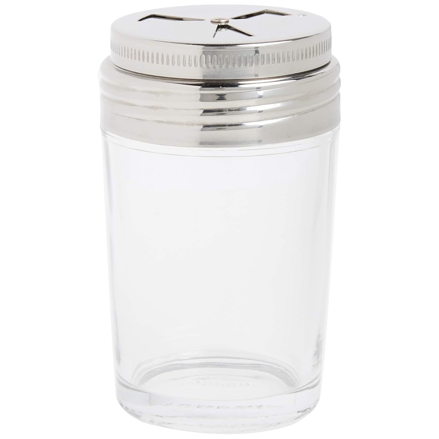 Norpro Shaker Cup Glass Adjustable Pizzeria Style Pepper/Salt/Cheese/Spice 5.25