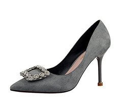 Rhinestone Lady Dress Shoes Women Pumps High Heels Festival Party Weddin... - $32.55