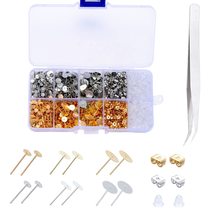 Small Earrings Jewelry Material DIY Earring Backs Earring Making Kit Ear... - $17.23