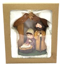 An item in the Everything Else category: Christmas Nativity Figurine Joseph Mary Jesus Manger Holy Family Full Color  6"