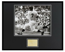 Mickey Mantle Facsimile Signed Framed 16x20 New York Yankees Photo Display - £63.30 GBP
