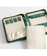 Pottery Barn Quinn Zippered Leather Travel Case 7&quot;x7&quot; NIB - $86.65 CAD
