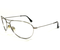 Maui Jim Eyeglasses Frames MJ-245-17 Baby Beach Silver Wrap Aviators 56-13-137 - £52.13 GBP