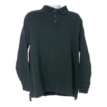 Duluth Trading Company Men&#39;s No Polo Long Sleeved w/Pocket Black Shirt Size L - £26.84 GBP