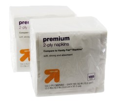 Up and Up Premium 2 Ply Napkins 150 Count 2 Packs - £11.03 GBP