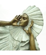 20.5&quot; 1991 Victor Gutierrez Polychromed Bronze Sculpture Number 1-15 - £2,985.87 GBP