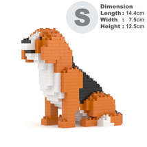 Beagle Dog Mini Sculptures (JEKCA Lego Brick) DIY Kit - £29.34 GBP