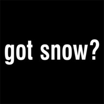 GOT SNOW ? decal for snowmobile winter sports fan 4x4 or 4WD plow plowing truck - £7.84 GBP