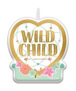 BOHO Wild Child Molded Cake Topper Candle Birthday Party Supplies 1 Piec... - $9.70 CAD