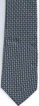 Dockers Necktie Black Silver Geometric 100% Silk Dupont Teflon Treated - $14.25