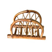 Vintage Bamboo Napkin Holder Mail Letter Stand 7&quot; x 5&quot; - £12.66 GBP