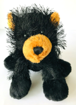 Ganz Plush Black Bear Soft Fuzzy Stuffed Animal Webkinz but No Tag or Code 8&quot; - £15.42 GBP