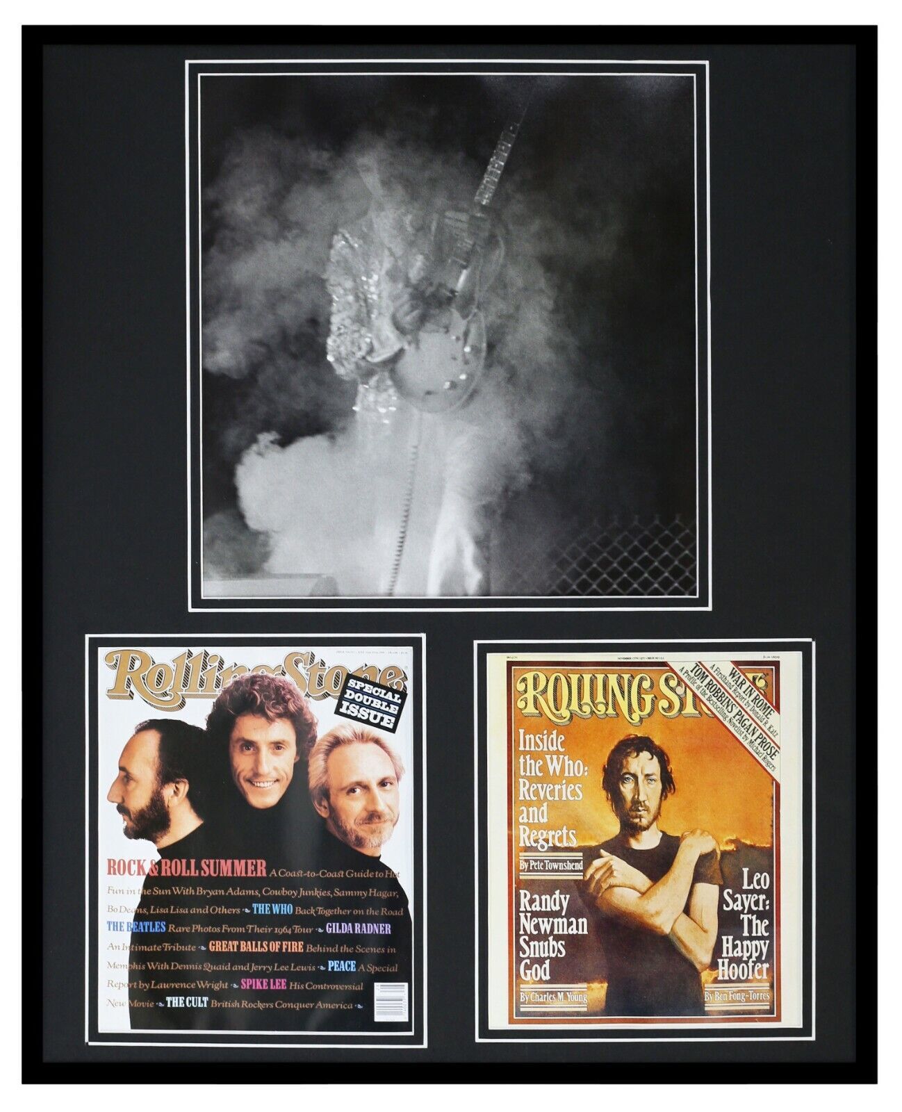 Primary image for Pete Townshend The Who 16x20 Framed Rolling Stone Cover Display