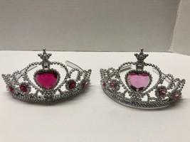 Set of 2 Tiara With Heart Stone Headband Hair Accessories For Girls - $94.08 MXN