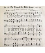 1883 Gospel Hymn Lamb Is The Light Sheet Music Victorian Religious ADBN1jjj - $371.04 MXN