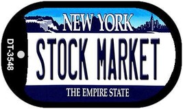 Stock Market New York Novelty Metal Dog Tag Necklace - $15.95