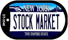 Stock Market New York Novelty Metal Dog Tag Necklace - £12.74 GBP