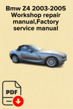 Bmw Z4 2003,2004,2005 Workshop repair manual,Factory service manual,OEM - €12,96 EUR