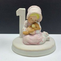 Holly Hobbie birthday collection figurine 1982 vtg bisque porcelain doll 1 year - £11.72 GBP