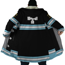 Anime Cloak Coat Unisex Fire Force Company 8 Cloak Anime Fleece Jacket X... - $79.99+