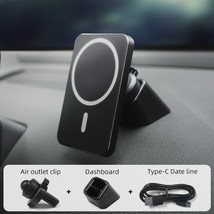 15W Magnetic Wireless Car Charger Mount Adsorbable Phone For iPhone 14 13 12 Pro - £15.25 GBP