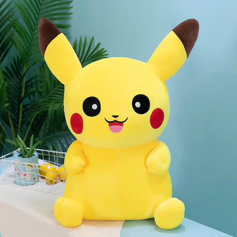 35-75cm Kawaii Smiley Pokemon Pikachu Plush Toy Laughter Stuffed Anime Giant - £21.20 GBP+