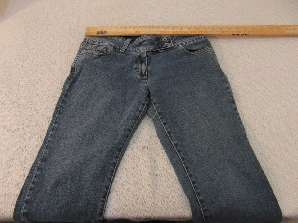 Adult Women&#39;s Calvin Klein 9 Classic Fit Blue Denim Cotton Straight Jean... - $20.78