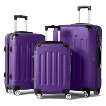 Lightweight Spinner Purple 3 Piece Luggage Set with TSA Lock - $1,587.78 MXN