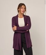 Retrology Sz 1XL Purple Stretch Open Cardigan Sweater Long Sleeves - $30.00