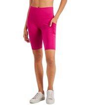 allbrand365 designer Womens High-Rise Pocket Bike Shorts,Fruity Red,XX-L... - £30.55 GBP