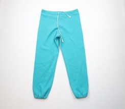 Vtg 90s Russell Athletic Womens Medium Faded Blank Sweatpants Joggers Blue USA - $69.25