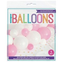 Balloon Centerpiece Kit Pink White Baby Shower Birthday Wedding - £4.46 GBP